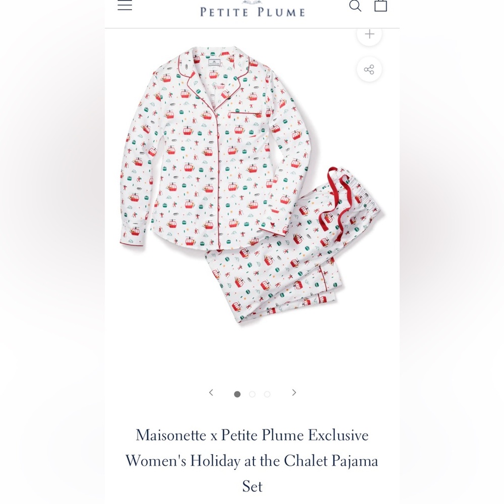Maisonette x Petite Plume Exclusive Women’s Holiday at the Chalet Pajama Set